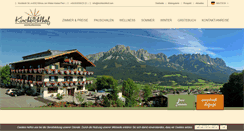Desktop Screenshot of kirchbichlhof.com