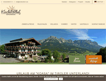Tablet Screenshot of kirchbichlhof.com